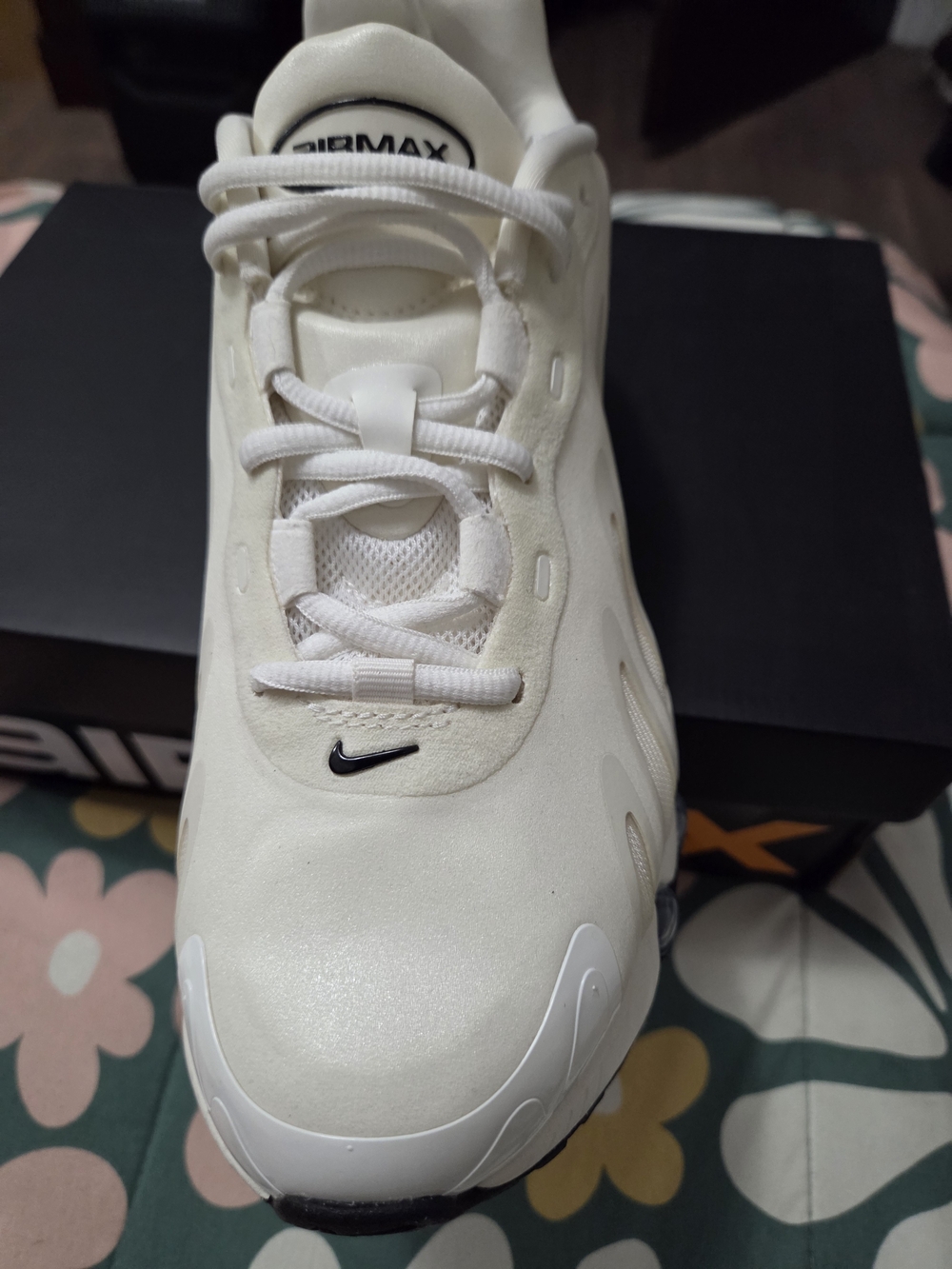 Nike Air Max White Sneaker with Black Swoosh